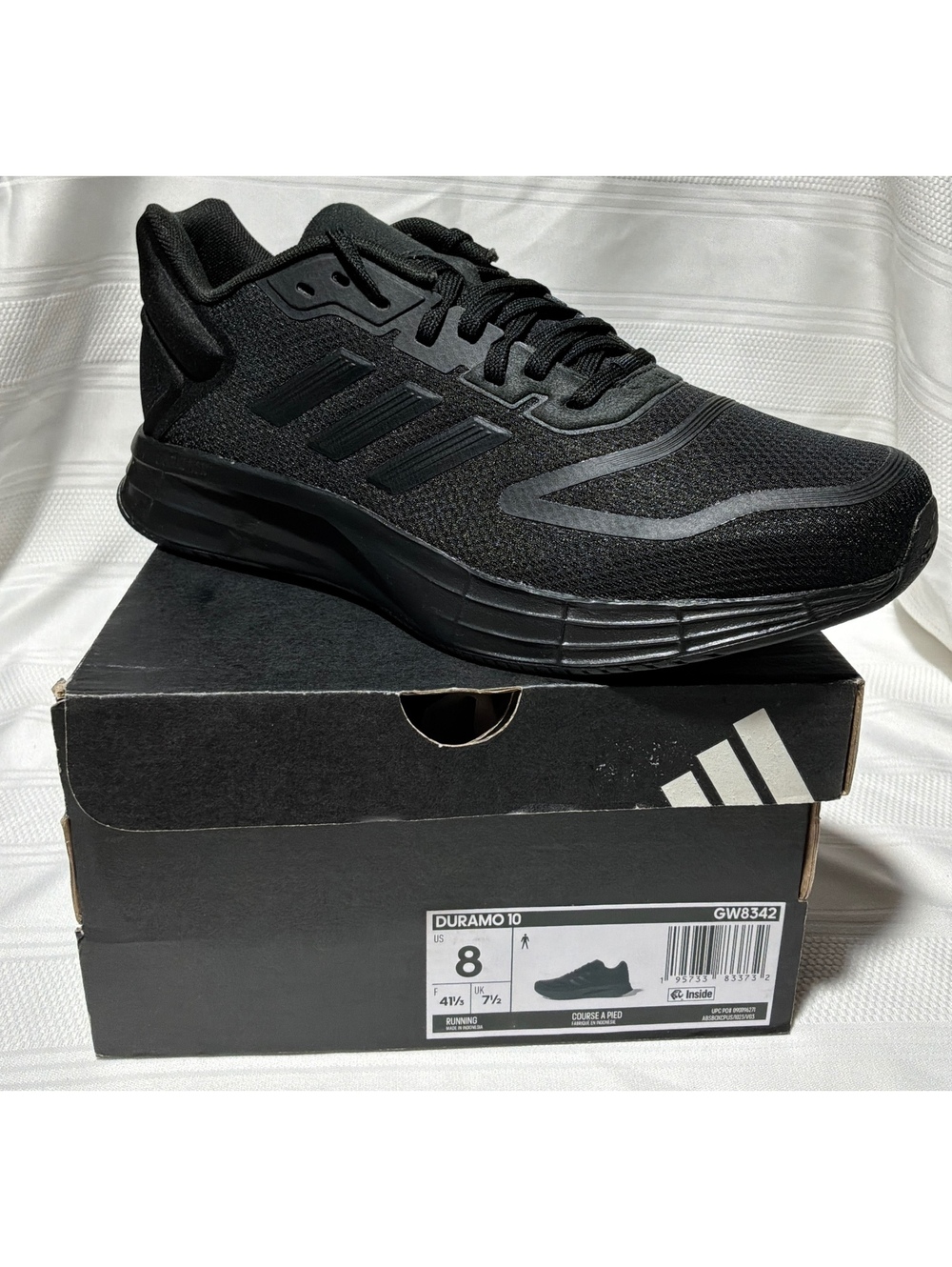 Adidas Duramo 10 Running Shoes Black Size 8